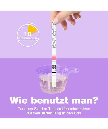 Easy Home Menopause Test Strips - 10 FSH Urine Test Strips for Quick Home Testing & Results - Buy Online on GoSupps.com