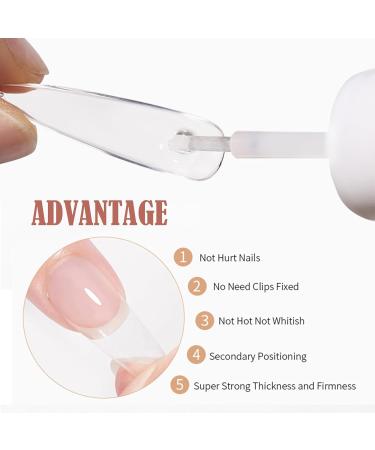 Extra Strong Nail Glue - 3 pcs 7g Brush Bottle for Artificial Nails | Ideal Tip Glue for Nail Design | International Shipping - Buy Online on GoSupps.com