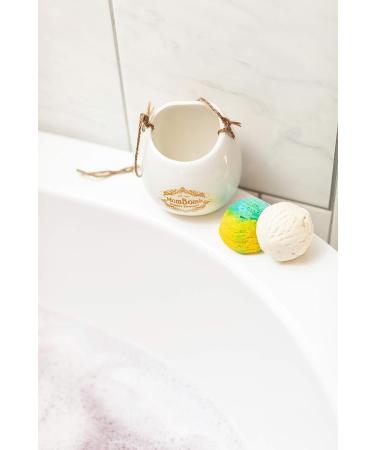 Mom Bomb Bubble Bouquet: Luxury Bath Scoop and Ceramic Holder Set - Buy Online on GoSupps.com
