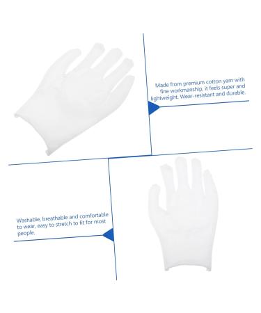 minkissy 12pairs Gloves Jewelry Glove Santa Cosplay Costume Wax Bath Mittens Christmas Santa Costume Paraffin Wax Mittens Work Glove Moisturizing White Cotton Yarn Labor Protection Cotton - Buy Online on GoSupps.com