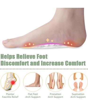 Skyfoot Arch Support Inserts for Flat Feet & Plantar Fasciitis - 3 Pairs for Foot Pain Relief - Buy Online on GoSupps.com