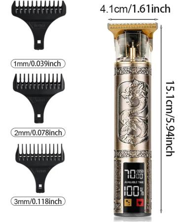 Buy Razors T9 Electric Hair Clipper - USB Rechargeable Three-Speed Adjustment & Large Screen Display - Perfect for Professional Hairdressing - Buy Online on GoSupps.com