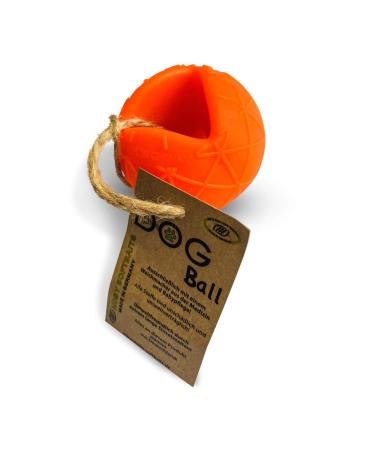 Lasama Moby Dog Ball free from toxic plasticizers and toxic ingredients Dog Ball (bright orange)