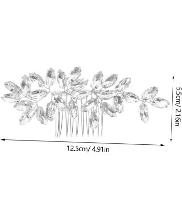 Housoutil Crystal Hair Accessories Hair Clip Hair Barrettes Wedding Decor Tiara Wedding Hair Accessories Hair Pin Rhinestone Bobby Pins Rhinestone Hair Comb Headgear Zinc Alloy Gem Bride - Buy Online on GoSupps.com