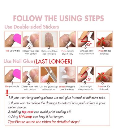 Rosa French Tip Press On Nails - Medium Camellia Acrylic Nude Glitter Sequin Fake Nails for Teens | Easy Stick-On Manicure - Buy Online on GoSupps.com