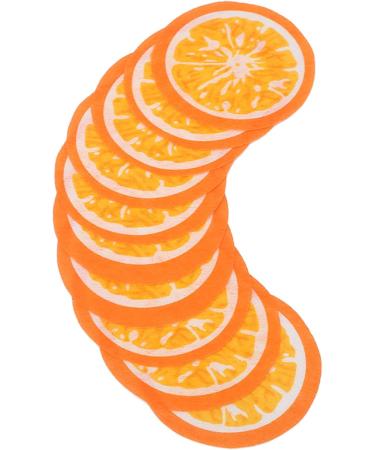Papier de Masque Facial DIY Compresse Humide Jetable Favorisant l'absorption Masque Facial Respectueux de la Peau Papier en Forme d'orange Couverture Suppl mentaire pour un - Buy Online on GoSupps.com