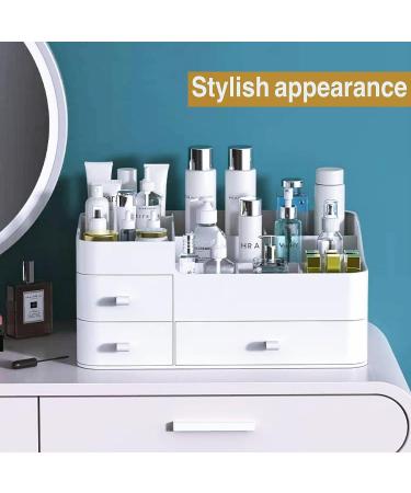 Large Makeup Organizer with Drawers for Vanity - Cosmetics & Skin Care Storage - White X-Large - Buy Online on GoSupps.com