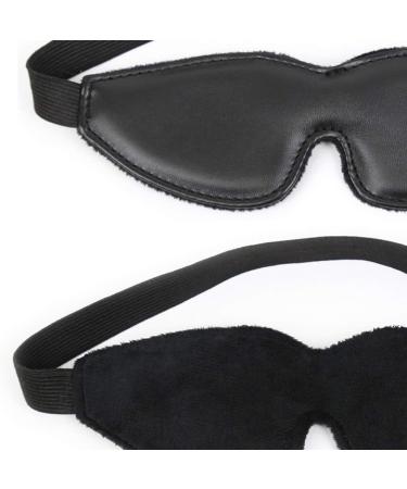 Healifty Leather Blindfold Sleep Mask for Game Play Lover Costume - Black - Buy Online on GoSupps.com