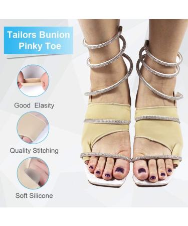 Bunion Corrector & Toe Straightener Pad - Soft Silicone Gel for Pinky Toe Relief | Tailor's Bunion Splint with Anti-Slip Design - Little Toe Separator for Overlapping Toes (Medium) - Buy Online on GoSupps.com