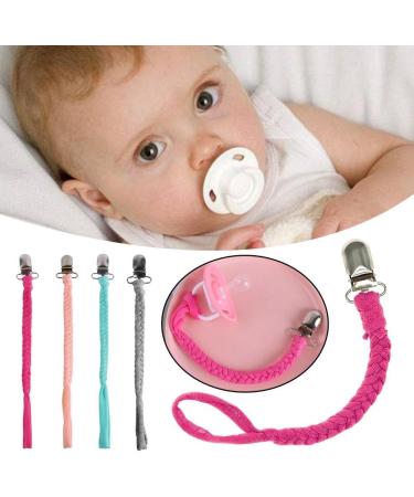 Personalized Handmade Pacifier Chain | Eitz Ngxq Baby Nipple Clip | Rose Color Pacifier Rope - Perfect for International Shipping - Buy Online on GoSupps.com