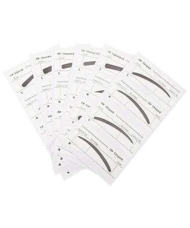 Sewroro Lot de 6 Pochoirs Sourcils Jetables pour Maquillage F minin Autocollants pour Sourcils de Fille Mod les Vari s pour Dessin Pr cis Usage Maison et Salon Outil Pratique pour