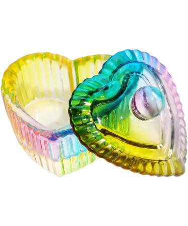 Nails Art Glass Dappen Dish Crystal Glass Dish Nails Art Dappen Dish With Lid Heart Shaped Liquids Crystal Cup F - Buy Online on GoSupps.com
