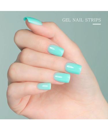 JMEOWIO Light Green Gel Nail Foils - Self-Adhesive Nail Stickers for Stunning Nail Designs | International Shipping Available - Buy Online on GoSupps.com