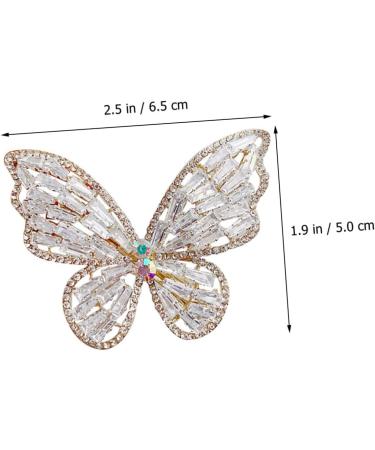 FRCOLOR Hair hairpin rhinestone hair clips bling hair clamps sparkling hair clips women Girls Hair Accessories metal hair clips Butterflies Headwear woman spring clip Zinc alloy Clamps - Buy Online on GoSupps.com