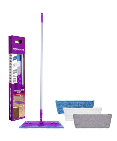 Rejuvenate Microfiber Mop with 3 Reusable Microfiber Pads Mop with 3 Reusable Pads