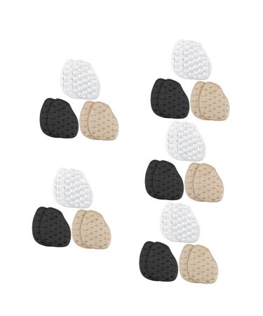 FOMIYES 15 Pairs High Heels Forefoot Pad Girls Heels Metatarsal Foot Pads Crystals and Gemstones Foot Gel Pads Forefoot Gel Pad Big Shoe Filler High Heels Half Pads Toe Socks Sole of Foot