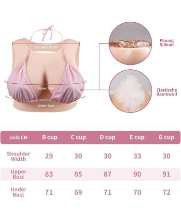 Realistic Silicone Breasts for Crossdressers & Transgender Cosplay | Cyomi B-Cup & D-Cup Breastplate - Liquid Silicone Filling - Buy Online on GoSupps.com