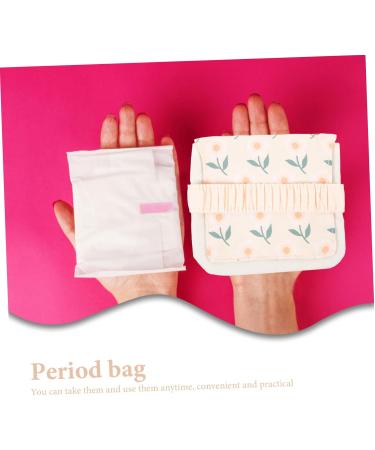 Healeved Lipstick Travel Pockets Container - Stylish Menstrual Pads & Tampon Bag for Women | Hygienic Suede Period Pocket - Buy Online on GoSupps.com