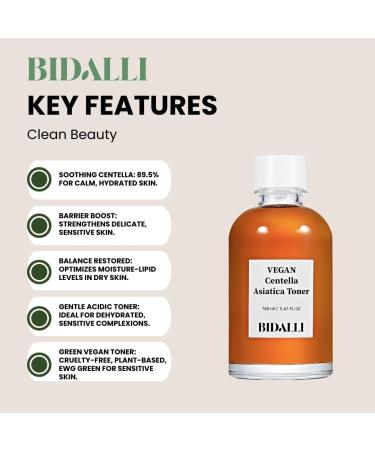 Vegan Centella Asiatica Toner | Soothing & Hydrating Korean Skincare for Sensitive Skin | 100% Clean & Cruelty-Free (170ml - Buy Online on GoSupps.com