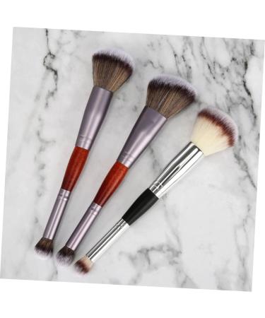 PLAFOPE 3pcs Double-ended Makeup Brush Cosmetic Supplies Cosmetic Brush Blush Brush Artificial Fiber - Buy Online on GoSupps.com