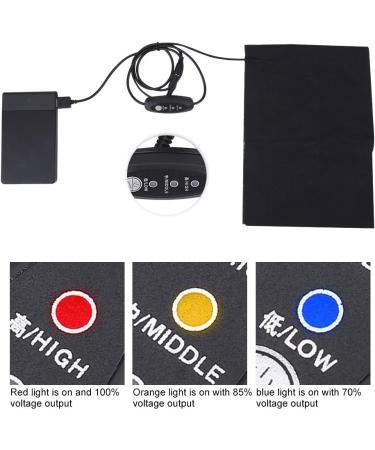 Shop 5V USB Heated Pad - 3 Temperature Modes for Indoor & Outdoor Use | Electric Clothing Heating Pad - Buy Online on GoSupps.com