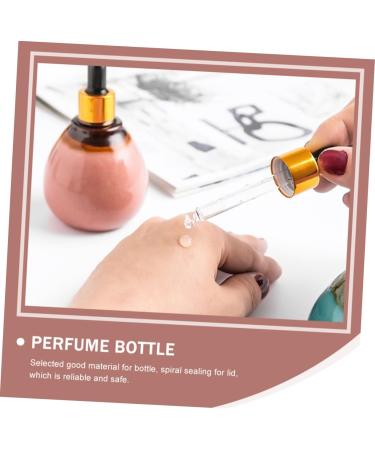 Angoily Ceramic Essential Oil Pot Essential Oil Holders Essential Oil for Hair Essential Oil Bottle Dropper Vials Liquid Containers Ceramics Pink Dropper Bottle Empty Bottle - Buy Online on GoSupps.com