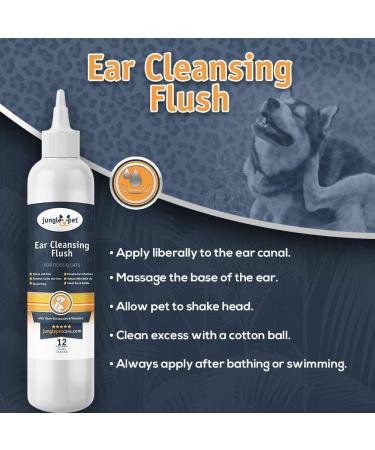Jungle Pet Sweet Pea Vanilla Dog Ear Cleaner for Cats & Dogs - 12 oz | Deodorizing Solution for Dirt, Wax & Odor - Buy Online on GoSupps.com