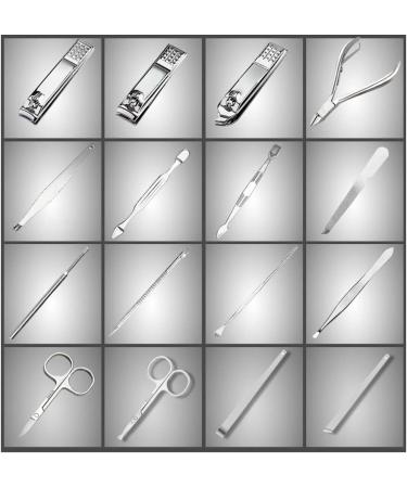 Nail Clipper Set 16-Piece Nail Clippers Set Stainless Steel Nail Clippers Pedicure Kit Nail File Nail Clippers Manicure Beauty Kit with Portable Fashion Bag (Gold) Nail Clipper Kit - Buy Online on GoSupps.com