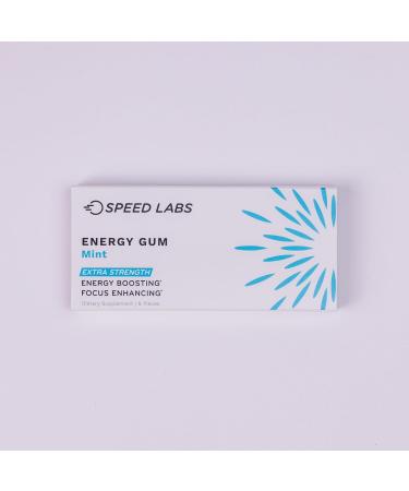 Buy Mint Extra Strength Caffeine Gum - 50mg Caffeine Taurine & B Vitamins Sugar Free & Zero Calorie | 48 Pieces (6 Packs) - International Shipping - Buy Online on GoSupps.com