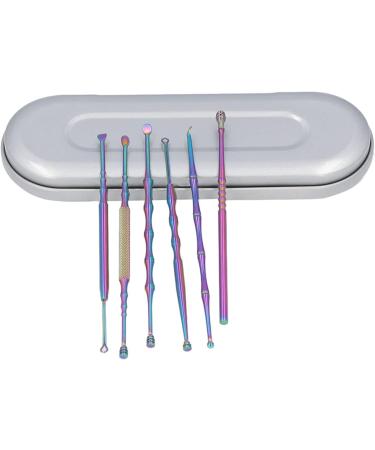 Qinlorgo Stainless Steel Ear Wax Remover Kit - Portable Case, Comfortable Handle, Fully Polished - For Home and Travel (Colorful) - Buy Online on GoSupps.com
