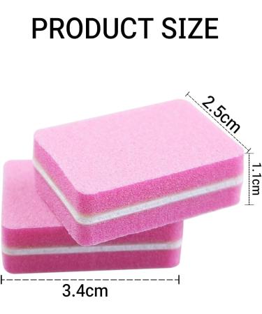 Mini Nail Buffer Blocks 100/180 Grit Portable Double Side Square Sponge Nail File for Nail Arts - Buy Online on GoSupps.com