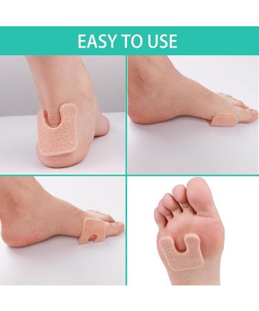 U Shaped Felt Callus Pads - Extra Thick Adhesive Metatarsal & Corn Cushions for Foot Pain Relief - 30 Pack - Buy Online on GoSupps.com