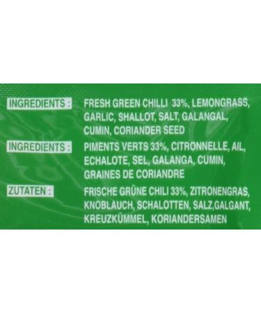 Authentic Thai Green Cock Curry Paste - Very Spicy Vegan Halal Gluten-Free | 6 x 50g Pack - Natural Ingredients for International Shipping - Buy Online on GoSupps.com