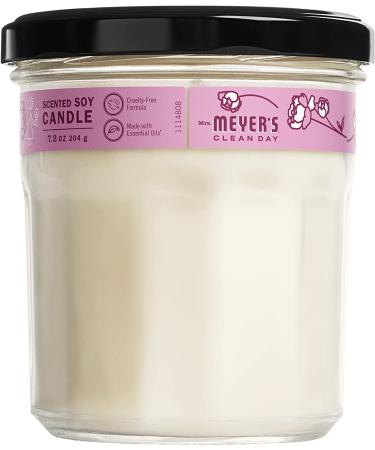 Mrs. Meyer's Peony Scented Soy Wax Aromatherapy Candle 7.2 Oz - Pack of 2 | 35 Hour Burn Time, Essential Oils for Relaxation - Buy Online on GoSupps.com