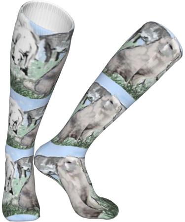 Great Pyrenees Compression Socks for Men & Women - 15-20 mmHg Support for Running & Cycling - Buy Online on GoSupps.com
