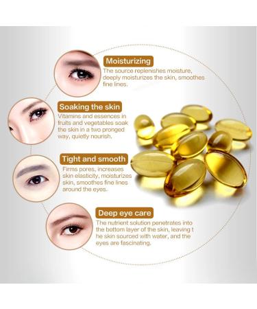 50 Pairs Collagen Golden Eye Pads | Anti-Fold Moisture Eye Masks with Hyaluronic Acid for Skin Regeneration - Buy Online on GoSupps.com