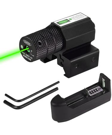 XOOBIU Laser Beam Dot Sight Scope for Hunting Gun Rifle Pistol Fits 20mm Rail Green
