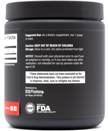 Sculpt Nation Creatine by V Shred - Premium Monohydrate Powder for Muscles & Energy - Fruit Punch Flavor - 30 Servings Optimize Performance Globally - Buy Online on GoSupps.com