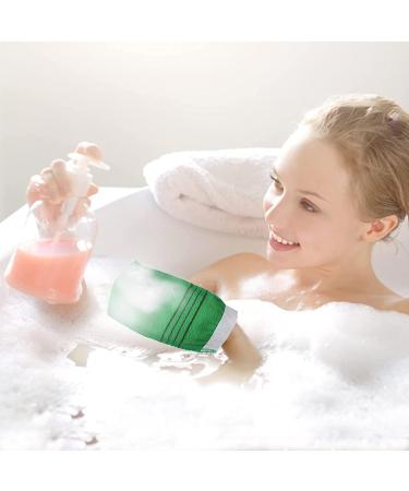 Korean Exfoliating Washcloth & Scrub Mitt Set - 5 Pack | Premium Body Scrub Gloves for Dead Skin Removal | Bath & Shower Exfoliating Scrubber for Men and Women - 3 Green & 2 Yellow - Buy Online on GoSupps.com