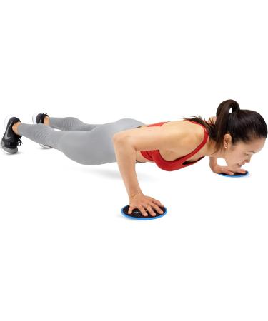 Prosourcefit Core Sliding Exercise Discs - Dual Sided Sliders for Home & Gym Workouts | Full Body Exercise 2 Set Blue - Buy Online on GoSupps.com