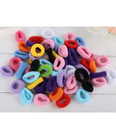Cuhair Elastic Hair Bands for Girls 100 Pieces