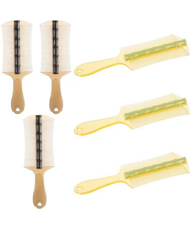 Veemoon Peigne Antipelliculaire Double Face Grand Lot De 6 Pi ces Avec Manche Ergonomique Dents Ultra Fines En Plastique pais Pour Cuir Chevelu Sec Animaux Domestiques Et Usage Familial