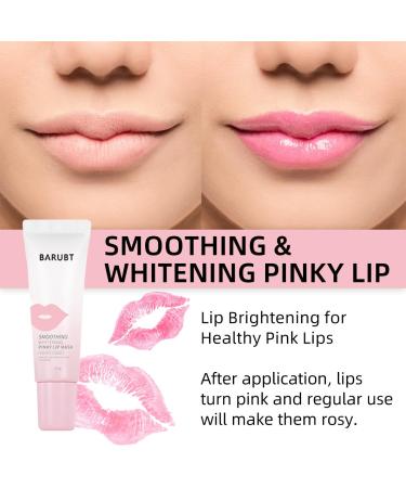 Barubt Smoothing Whitening Pinky Lip Mask Pink Moisturizing and Brightening Treatment 8.5g 4.25x0.94x0.79 Inches - Buy Online on GoSupps.com