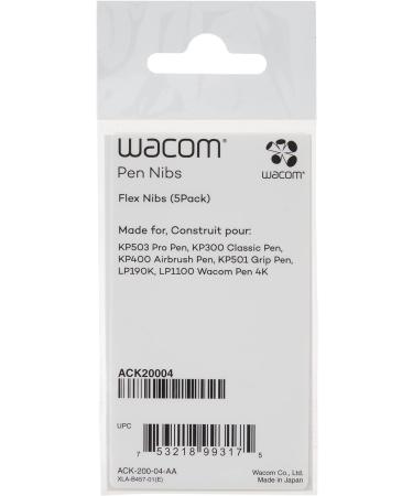 Wacom Bamboo Flex Nib Set (5 Pack) for CTL CTH CTE MTE INTUOS4 - Replacement Nibs - Buy Online on GoSupps.com