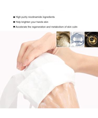 Moisturizing Hand Mask with Collagen - Repair & Brighten Dry Cracked Hands | Hydrating Glove Serum - Buy Online on GoSupps.com