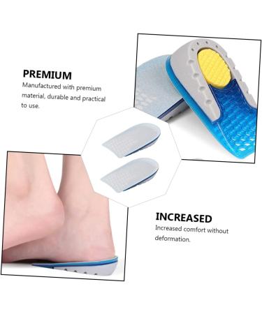 NOLITOY Shock Absorbing Heightening Insoles - 3 Pairs Gel Shoe Inserts for Men & Women Invisible Lift Cushions & Heel Boosters - Buy Online on GoSupps.com