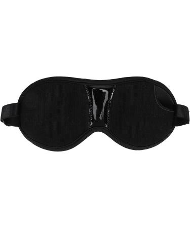 Black Soft Polyester Magnet Blindfold for Comfortable Home Use - Adjustable Size - Buy Online on GoSupps.com