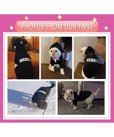 Izefia Dog Hooded Sweater - Premium Cotton Pet Clothing for Small & Medium Dogs - Black Size L - Warm & Cozy Security RDC Jacket - Buy Online on GoSupps.com