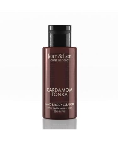 Jean Len Jean & Len Mini Hand & Body Cleanser Cardamom & Tonka for a Scented Cleansing Experience Body & Hand Soap in a High Quality Bottle Ideal for Travel Exotic Spicy Fragrance Vegan 50 ml