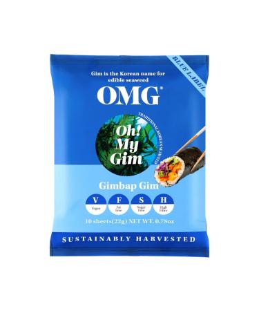 OMG OH My Gim Nori Algenbl tter 50s Blatt 110g pack of roasted Nori Bl tter Korean Food Sea algae Algen Seaweed Leaves from South Korea for Gimbap Sushi Maki